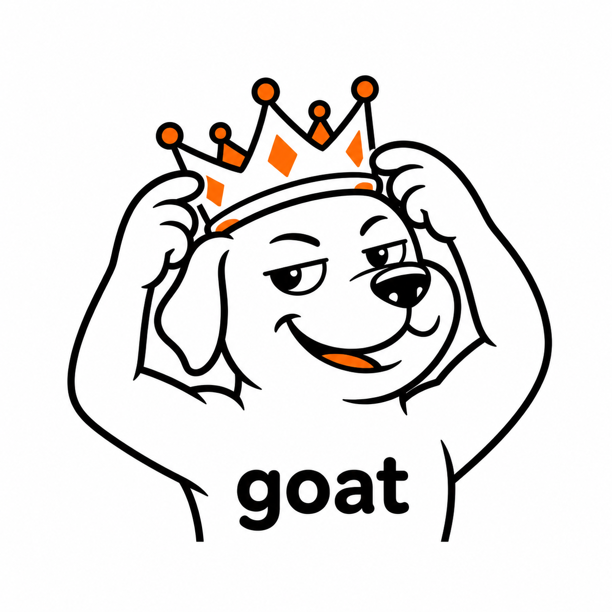 GOAT 狗狗皇冠 logo